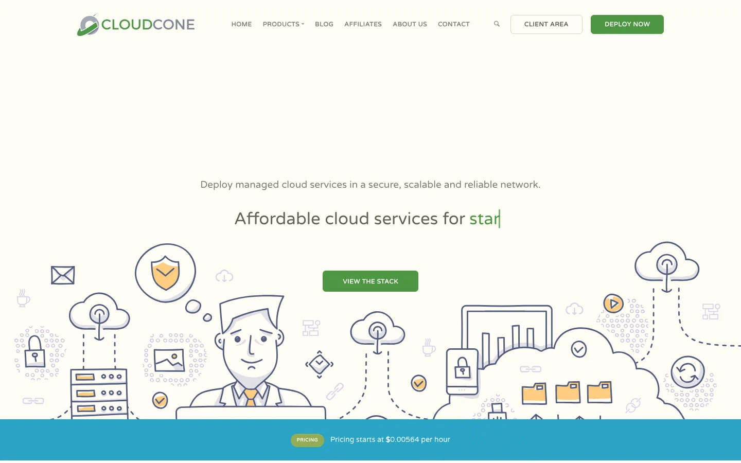 CloudCone 官网首页